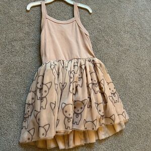 Huxbaby chihuahua dress tulle ballerina 5 xs 5t pink rose